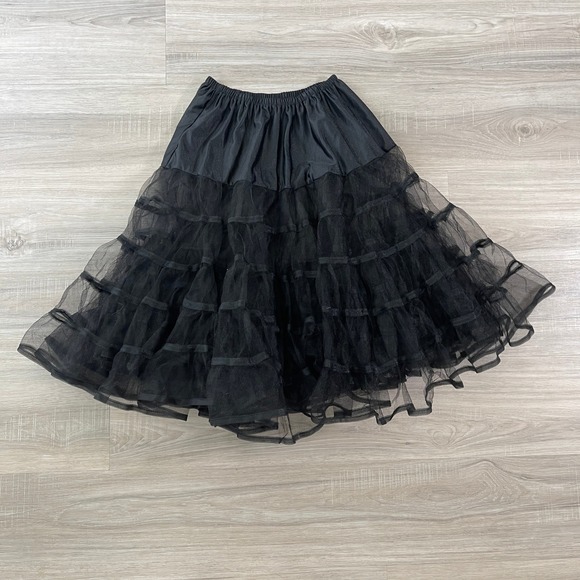 Leg Avenue Dresses & Skirts - Leg Avenue Women's Skirt Petticoat Costume Sheer Whimsigoth Witchy OS Black